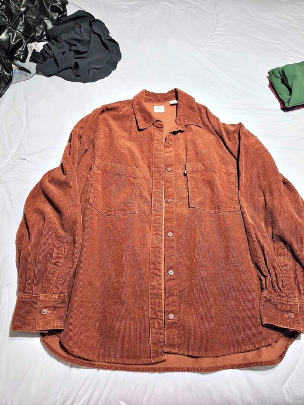 Levi's Corduroy Oversize Shirt Jacket Brown Size Large